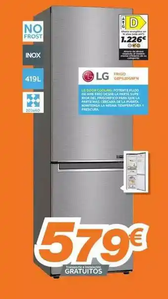 Pascual Martí Lg Frigo Gbp62dsnfn oferta