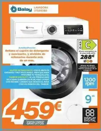 Pascual Martí Balay Lavadora 3ts993bd oferta