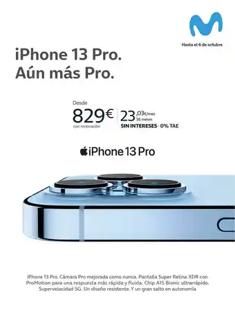 Movistar Iphone 13 Pro oferta