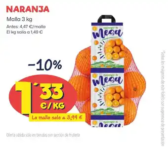 AhorraMas NARANJA Malla 3 kg oferta