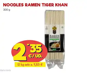 AhorraMas NOODLES RAMEN TIGER KHAN 300 g oferta