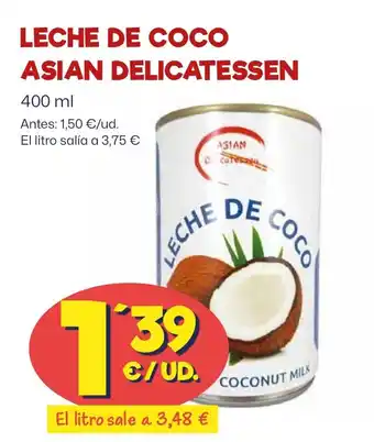 AhorraMas LECHE DE COCO ASIAN DELICATESSEN oferta
