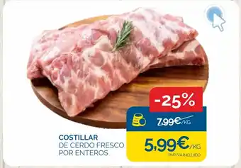 Cash Ecofamilia COSTILLAR DE CERDO FRESCO POR ENTEROS oferta