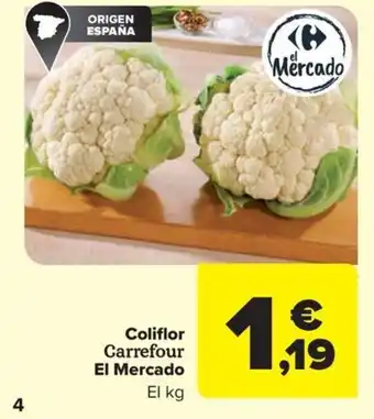 Carrefour Market Coliflor Carrefour El Mercado oferta