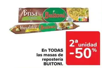Carrefour Market En TODAS las masas de repostería BUITONI. oferta