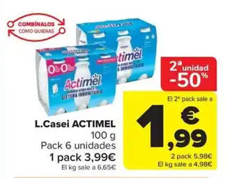 Carrefour Market L.Casei ACTIMEL 100 g oferta