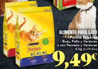 Gadis ALIMENTO PARA GATO Purina Friskies Buey, Pollo y Verduras o con Pescado y Verduras oferta