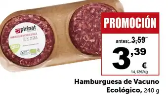 Masymas Hamburguesa de Vacuno Ecológico, 240 g oferta
