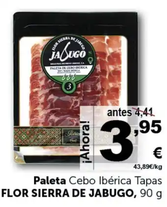 Masymas Paleta Cebo Ibérica Tapas FLOR SIERRA DE JABUGO, 90 g oferta