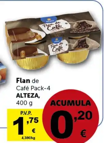 Masymas Flan de Café Pack-4 ALTEZA, 400 g oferta