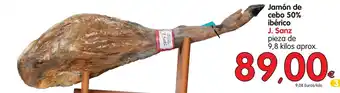 Alimerka J. Sanz Jamón de cebo 50% ibérico 9,8 kilos oferta