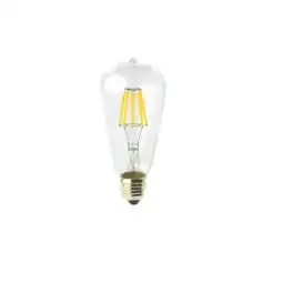 Bombilla LED st64 filamento E27 6w blanco 2700k
