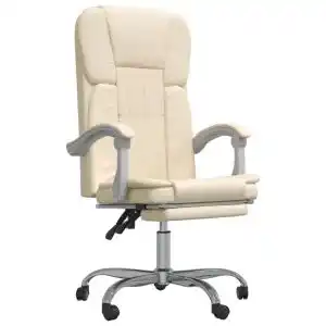 Brico Depôt Vidaxl silla de oficina reclinable cuero sintético crema oferta