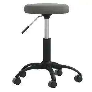Brico Depôt Vidaxl silla de oficina giratoria de terciopelo gris oscuro oferta