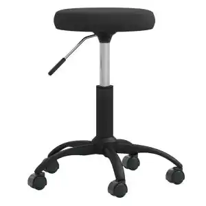 Brico Depôt vidaXL silla de oficina giratoria de terciopelo negro oferta