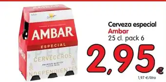 Alimerka Ambar Cerveza especial 25cl oferta