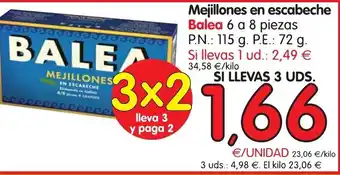 Alimerka Balea Mejillones en escabetche oferta