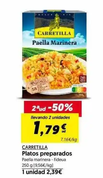 Hiper Usera Preparados Paella Marinera Fideua oferta