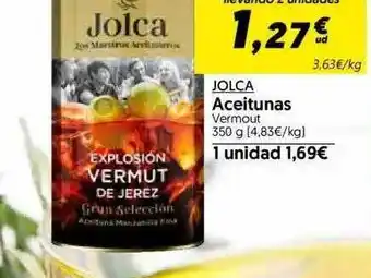 Hiper Usera Jolca Aceitunas Vermout 350g oferta