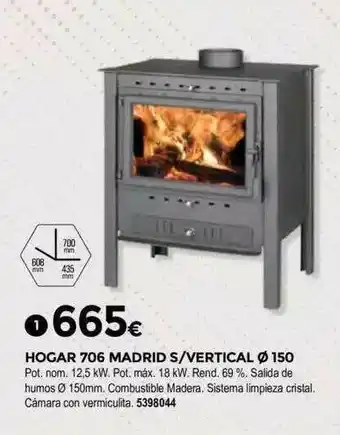 BigMat Hogar 706 Madrid S Vertical ø 150 oferta