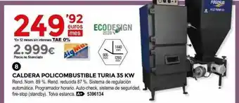BigMat Caldera Policombustible Turia 35 Kw oferta
