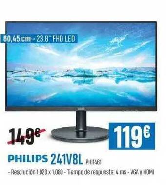Beep Philips 241v8l oferta