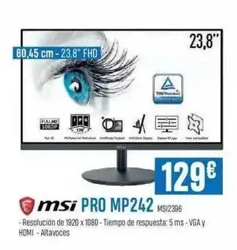 Beep Msi Pro Mp242 oferta