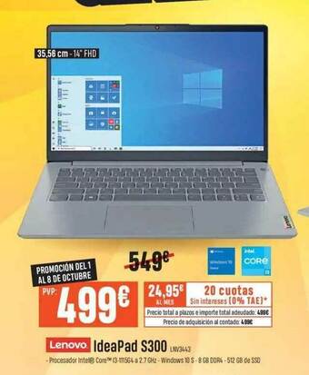 Beep Lenovo Ideapad S300 oferta