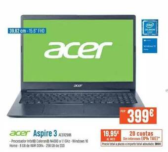 Beep Acer Aspire 3 oferta