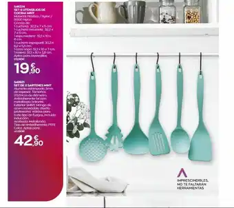 Set 6 Utensilios De Cocina Mint Set De 2 Sartenes Mint