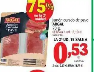 Alimerka Jamón Curado De Pavo Argal 70g oferta