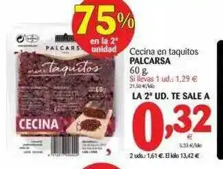 Alimerka Cecina En Taquitos Palcarsa 60g oferta