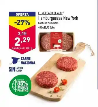 ALDI Hamburguesas New York 400g oferta