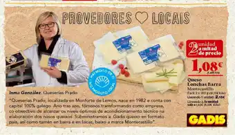 Gadis Queso Lonchas Barra Montecastillo oferta