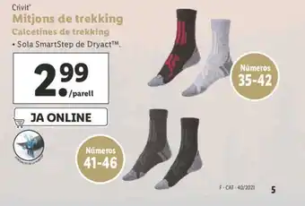 Lidl Crivit Mitjons de trekking Calcetines de trekking Númerus 35-42 oferta