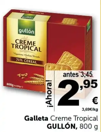 Masymas Galleta Creme Tropical GULLÓN, 800 g oferta