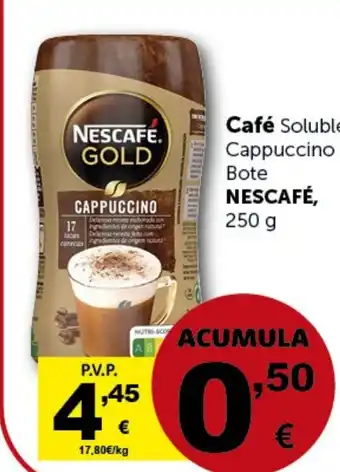 Masymas Café Soluble Cappuccino Bote NESCAFÉ, oferta