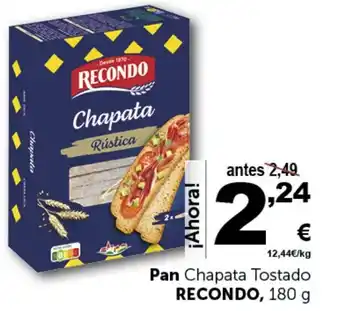 Masymas Pan Chapata Tostado RECONDO, 180 g oferta