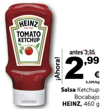 Masymas Salsa Ketchup Bocabajo HEINZ, 460 g oferta