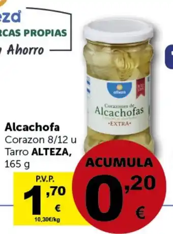 Masymas Alcachofa Corazon 8/12 u Tarro ALTEZA, 165 g oferta