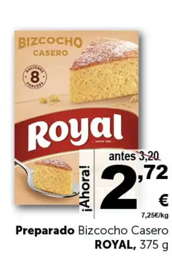 Masymas Preparado Bizcocho Casero ROYAL, 375 g oferta