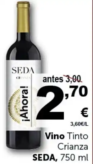Masymas Vino Tinto Crianza SEDA, 750 ml oferta