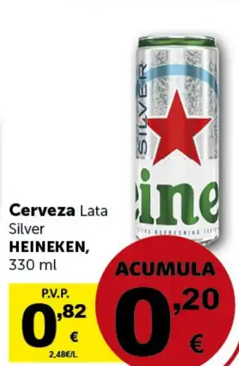 Masymas Cerveza Lata Silver HEINEKEN, 330 ml oferta