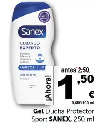 Masymas Gel Ducha Protector Sport SANEX, 250 ml oferta