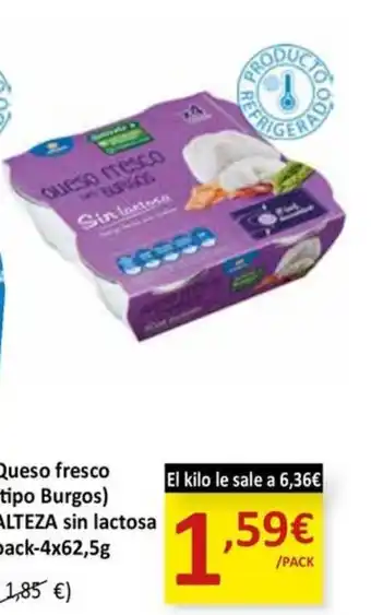 SPAR Queso fresco (tipo Burgos) ALTEZA sin lactosa oferta