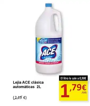 SPAR Lejía ACE clásica automáticas 2L oferta