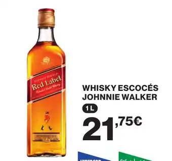 Hipercor WHISKY ESCOCÉS JOHNNIE WALKER oferta