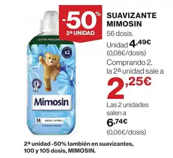 Hipercor SUAVIZANTE MIMOSIN oferta