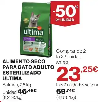 Hipercor ALIMENTO SECO PARA GATO ADULTO ESTERILIZADO ULTIMA oferta
