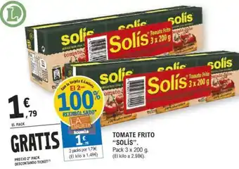 E.Leclerc TOMATE FRITO "SOLÍS". oferta